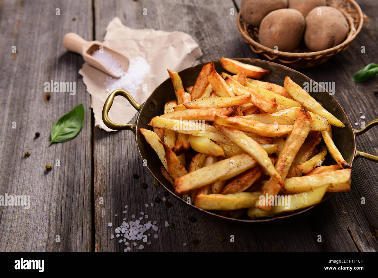 Homemade potato french fries Stock Photo - Alamy