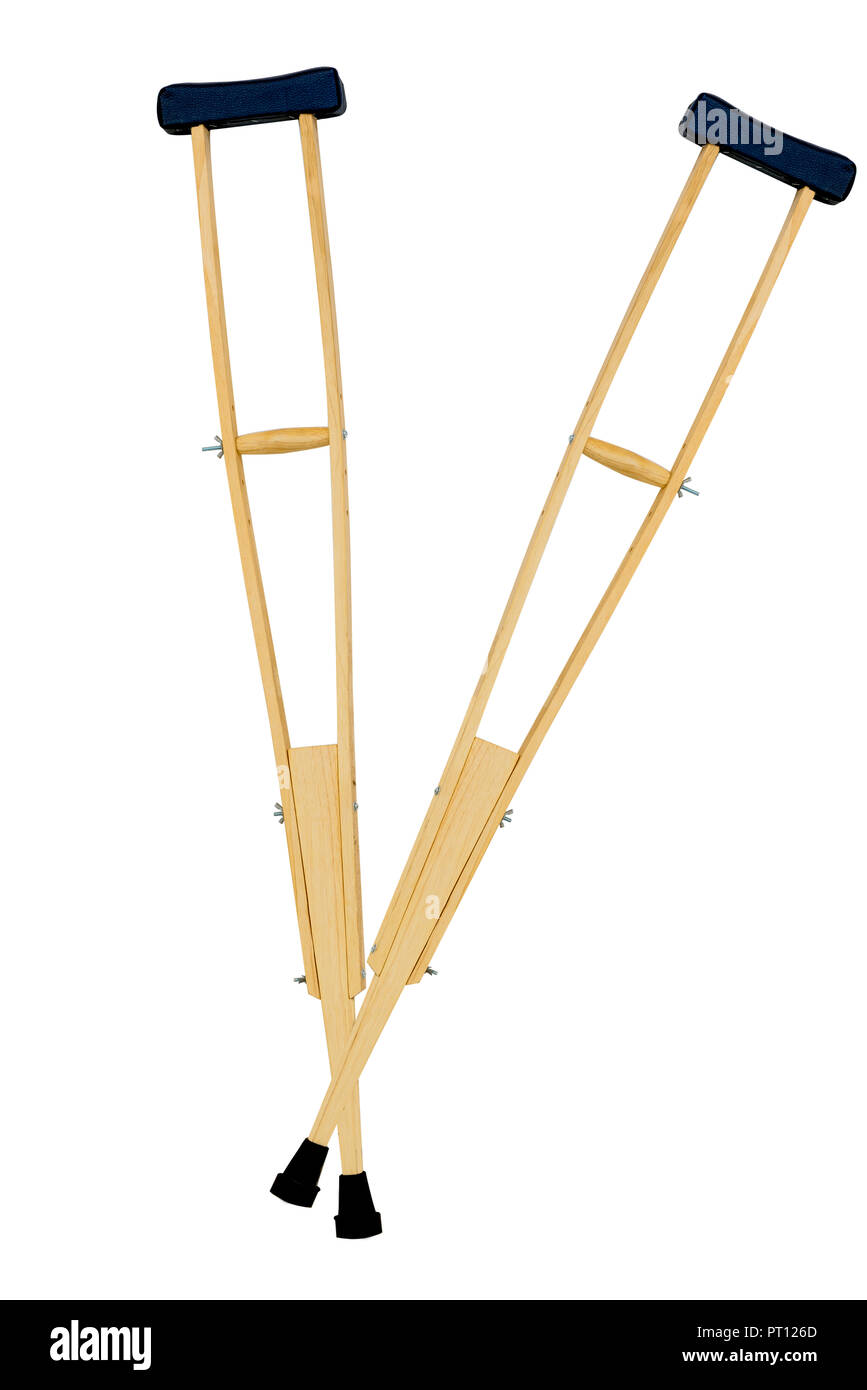 isolated axillary crutches on white background Stock Photo Alamy