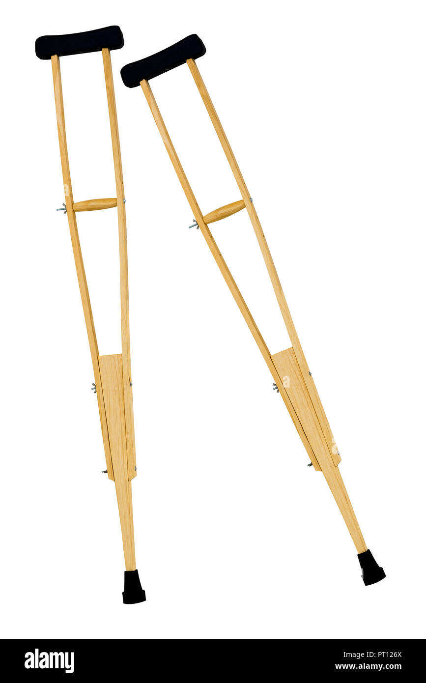 isolated axillary crutches on white background Stock Photo Alamy