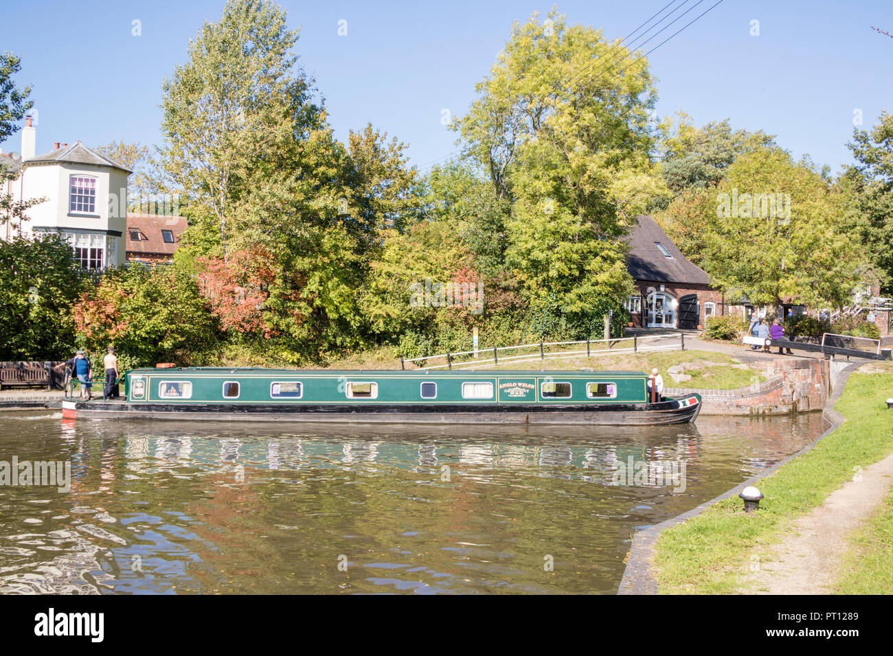 Stratford upon Avon Canal at Kingwood Junction, Lapworth, Warwickshire, England, UK Stock Photo