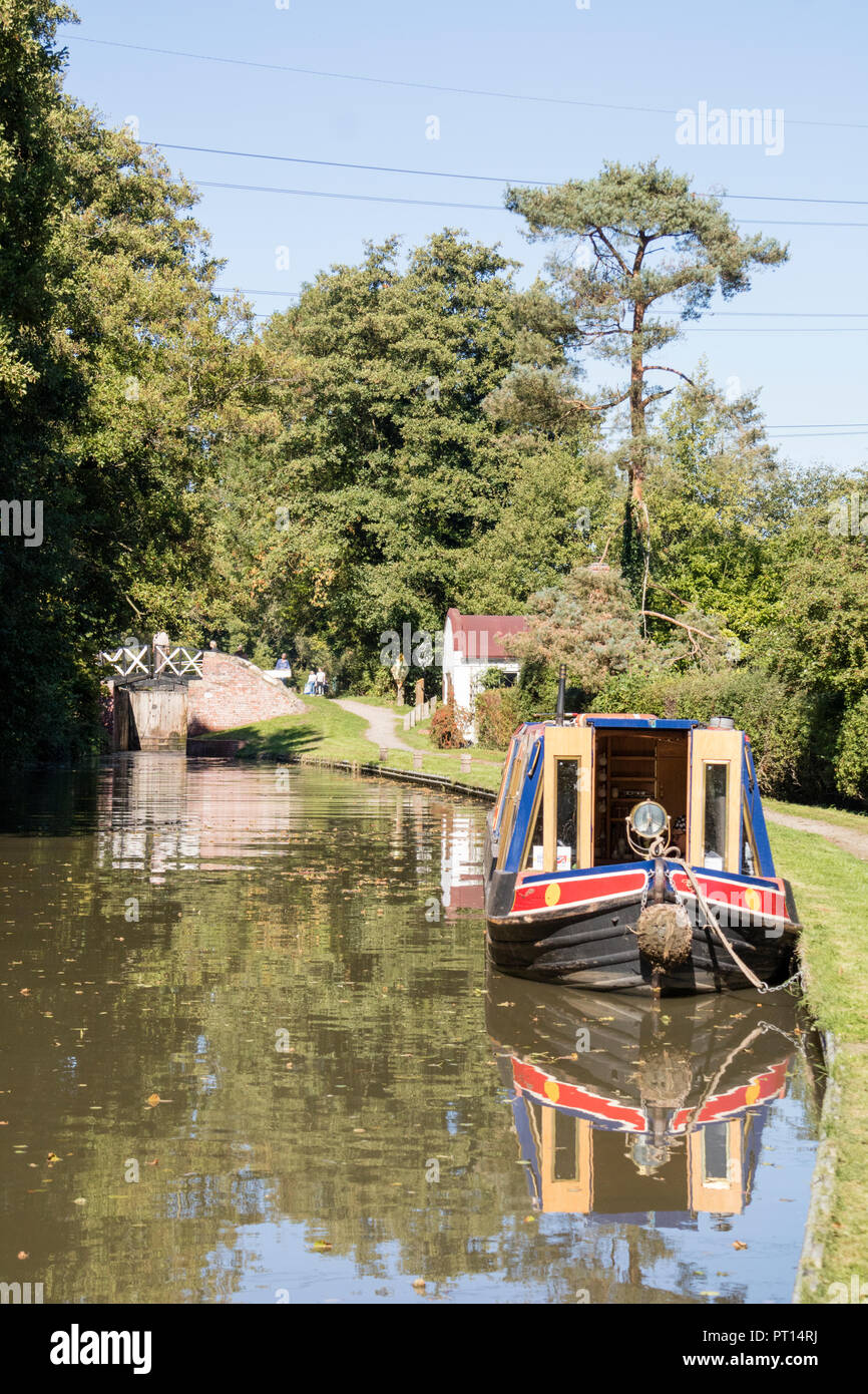 The Stratford upon Avon Canal near Lowsonford, Warwickshire, England, UK Stock Photo