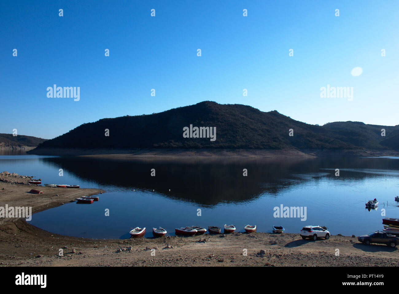 Lake in Córdoba province - Argentina Stock Photo