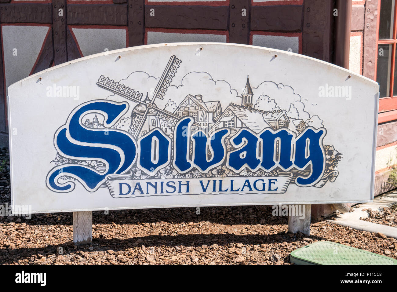 SOLVANG, CA Sign visitors to the California Danish Village