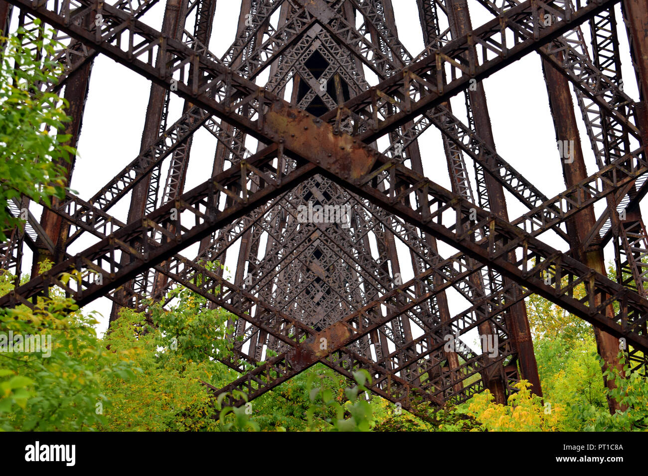 Old railroad bridge Stock Photo Alamy