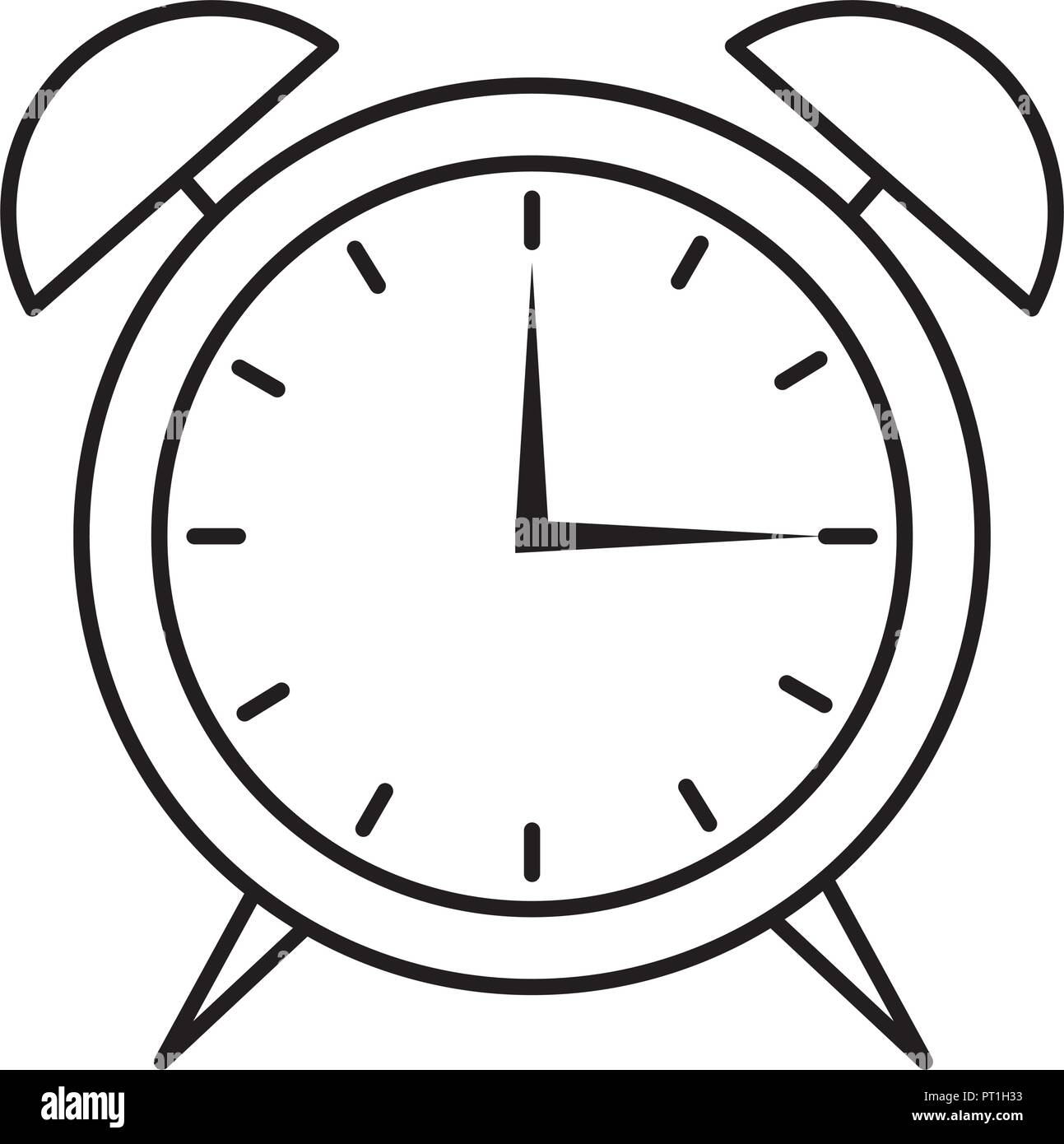 alarm clock alert isolated image Stock Vector Image & Art - Alamy