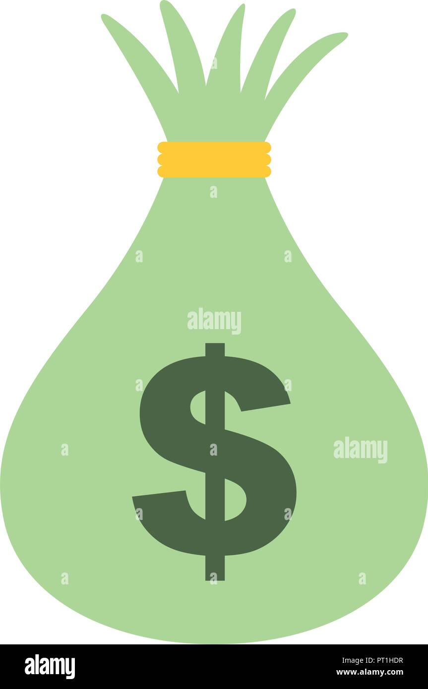 money bag cash currency bank isolated image Stock Vector Image & Art ...