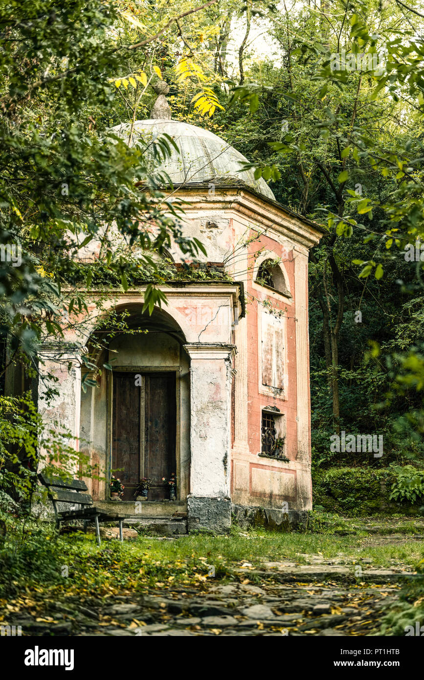 Rotunda at santuario nostra signora di soviore hires stock photography