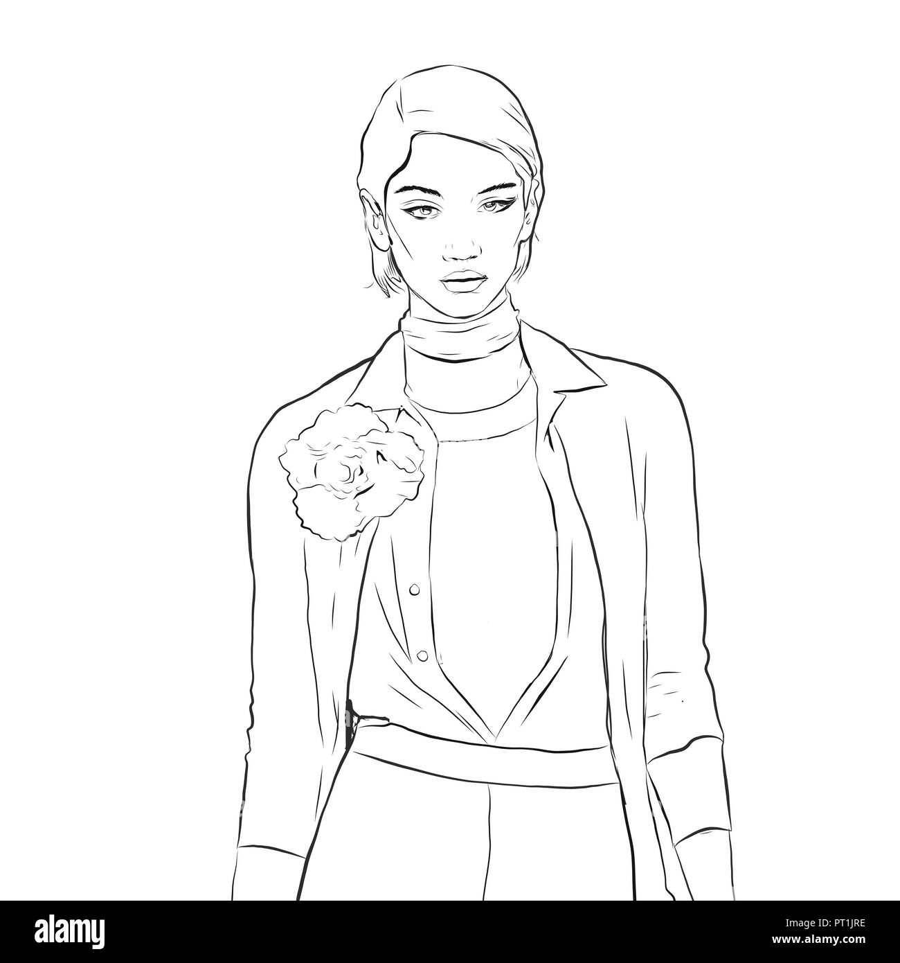 Black model runway Black and White Stock Photos & Images - Alamy
