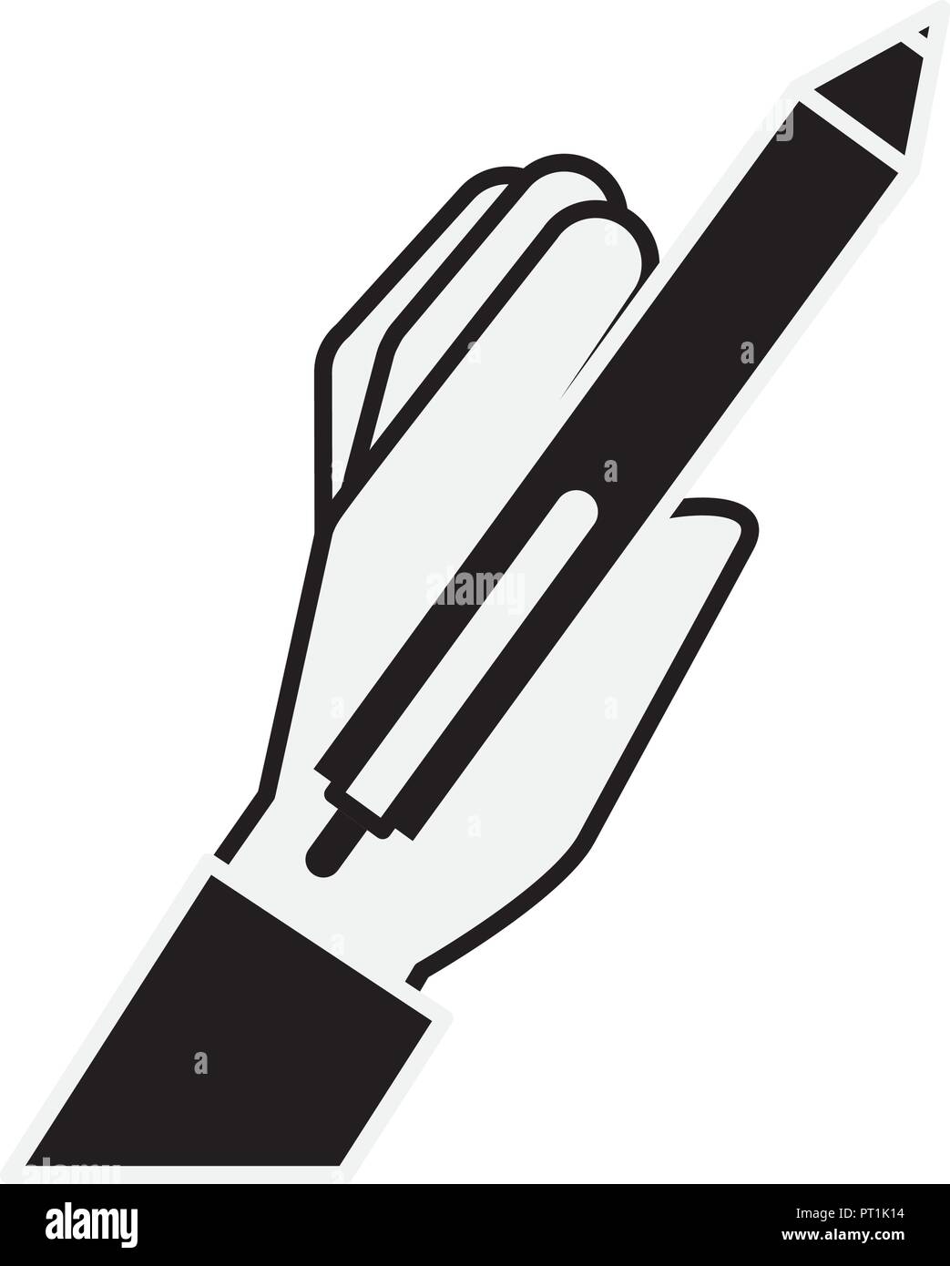 hand holding pen write supply Stock Vector Image & Art Alamy