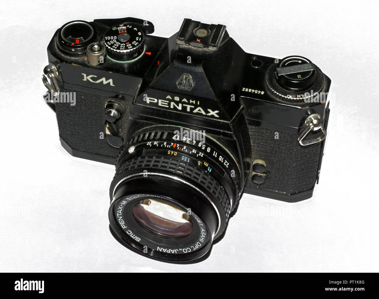 Asahi Pentax KM black SLR camera 1965 about Stock Photo - Alamy