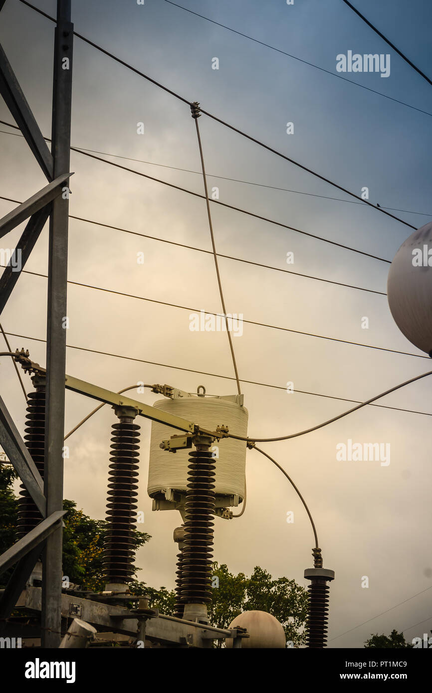 High voltage transformers and electric converters equipment in