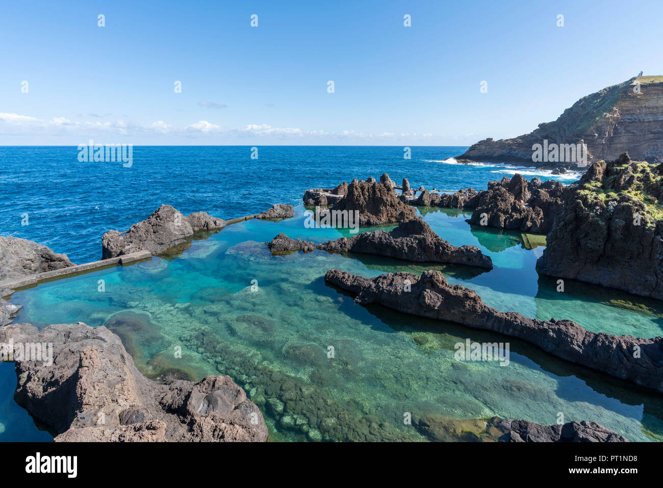 Natural pools of Porto Moniz, Madeira region, Portugal, Stock Photo