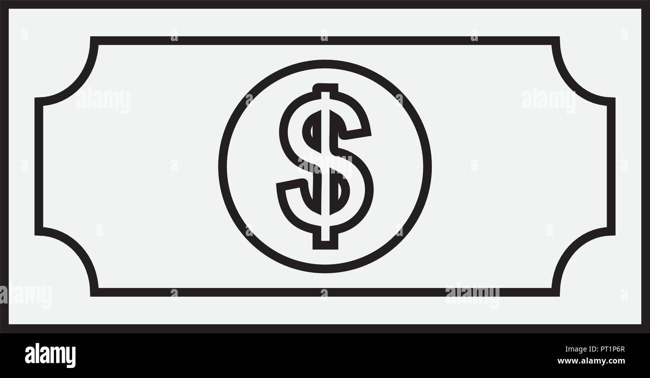 money dollar banknote cash isolated Stock Vector Image & Art - Alamy
