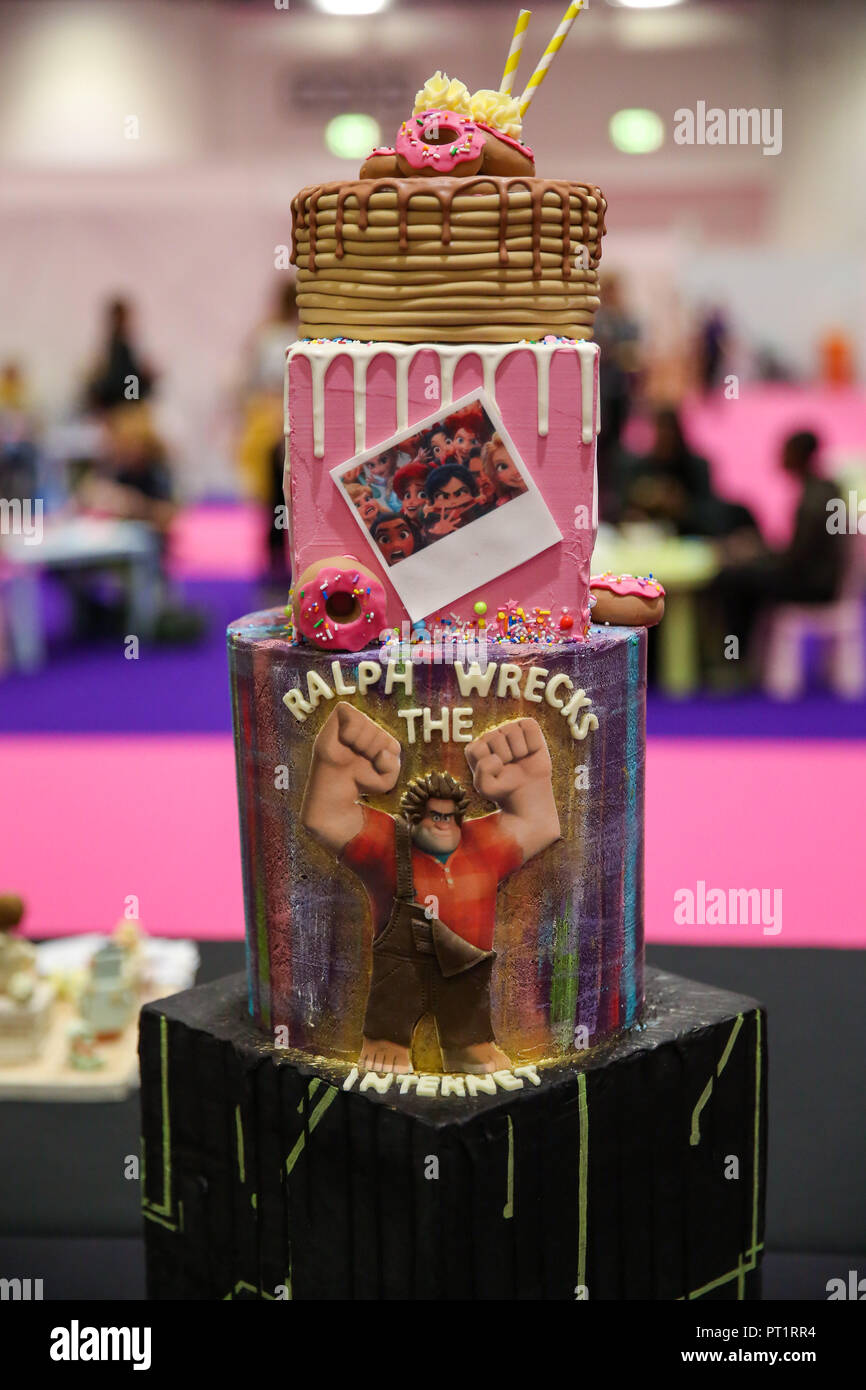 ExCeL London. UK 5 Oct 2018 Kids Birthday Cake Competition cake on