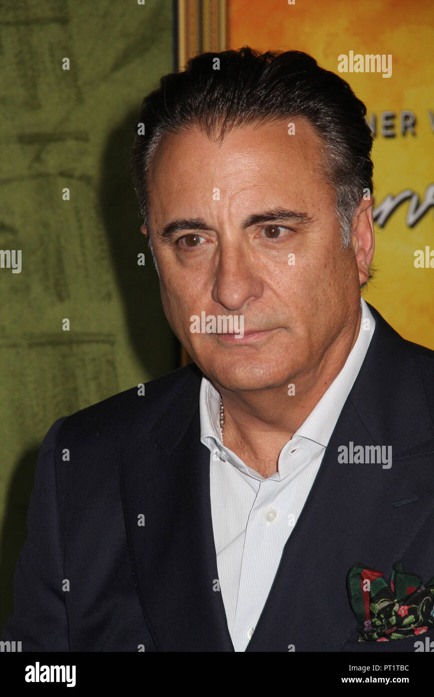 Los Angeles, USA. 4th Oct 2018. Andy Garcia  10/04/2018 The Los Angeles Premiere of 'My Dinner with Herve' held at Paramount Studios in Los Angeles, CA Photo by Izumi Hasegawa / HNW / PictureLux Credit: PictureLux / The Hollywood Archive/Alamy Live News Stock Photo