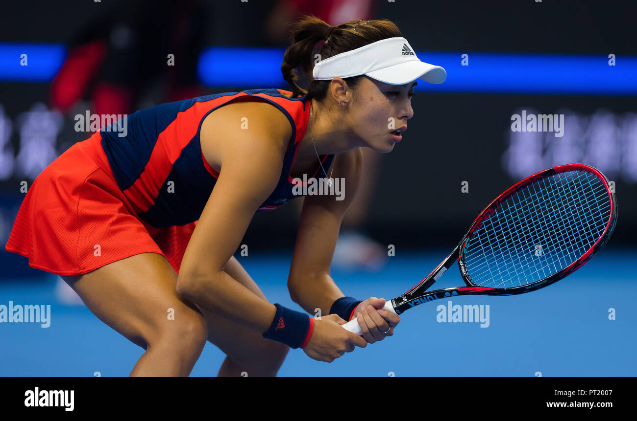 October 5, 2018 - Qiang Wang of China in action during the quarter-final at the 2018 China Open WTA Premier Mandatory tennis tournament Credit: AFP7/ZUMA Wire/Alamy Live News Stock Photo