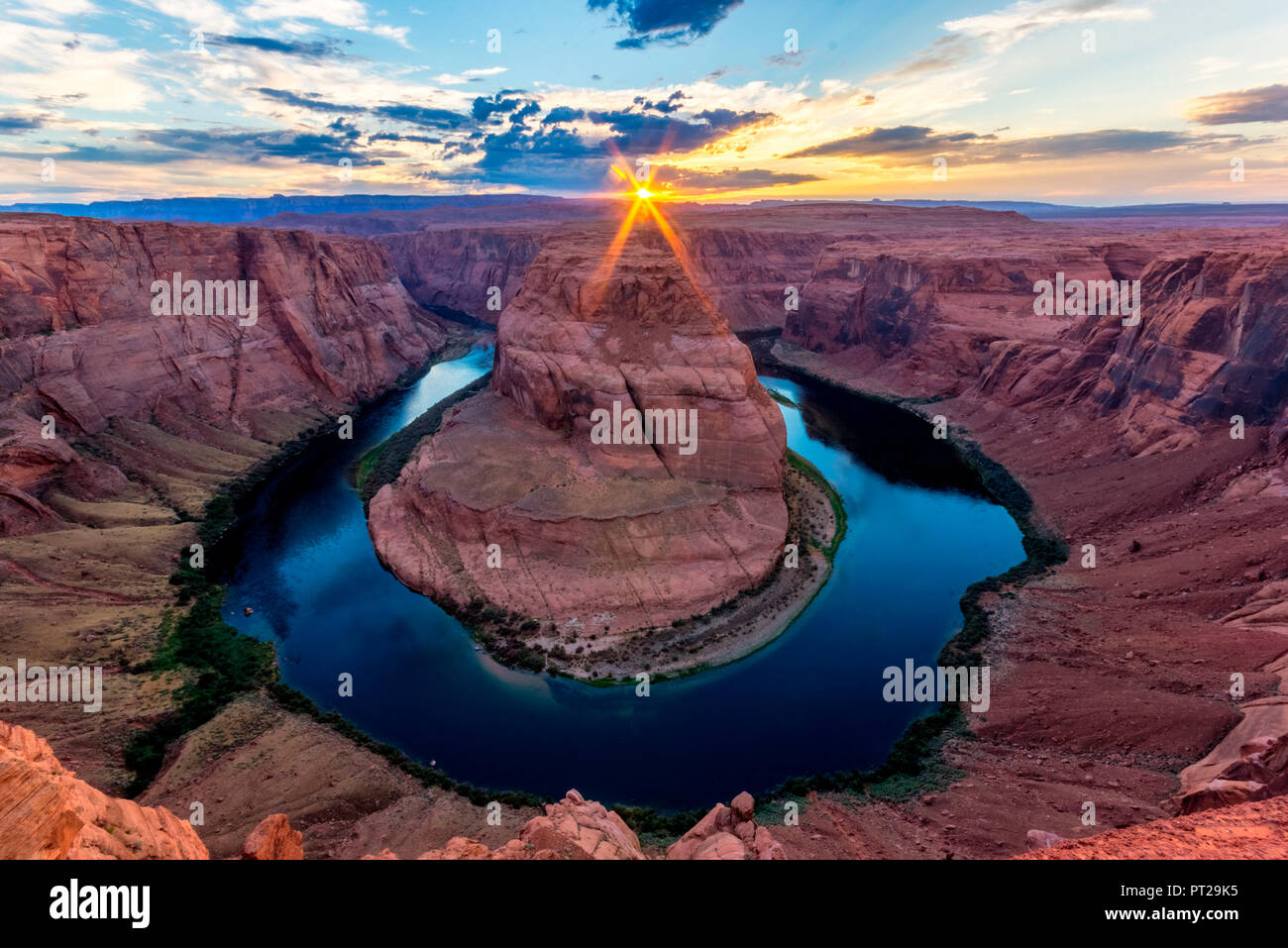 Horseshoe Bend Canyon, Page, Arizona, USA Stock Photo