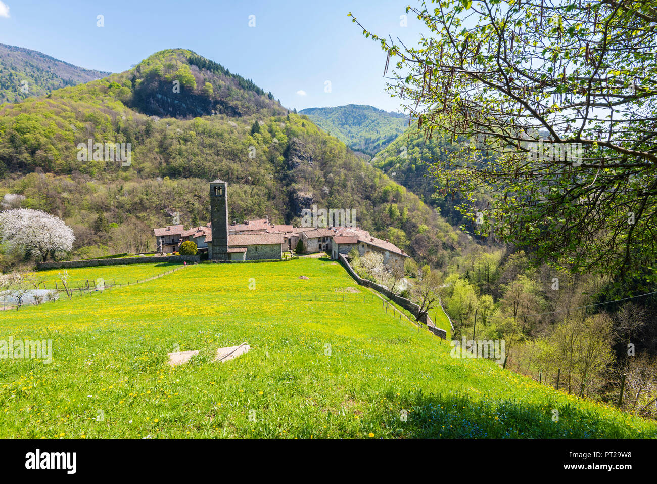Cornello dei Tasso, Val Brembana, Province of Bergamo, Orobie alps, Italian alps, Italy Stock Photo
