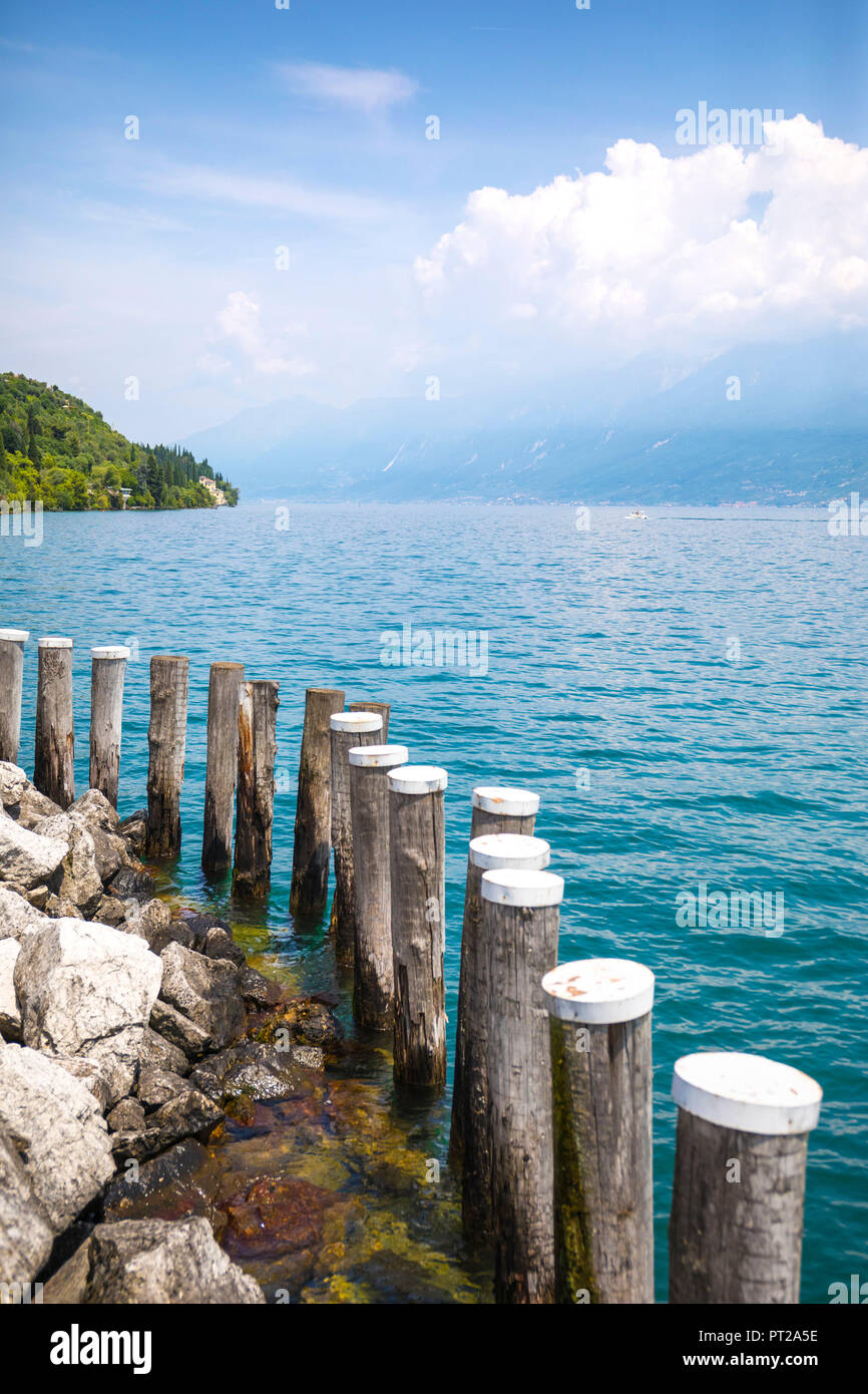 Garda Lakeshore, Toscolano Maderno, Brescia district, Lombardia, Italy Stock Photo