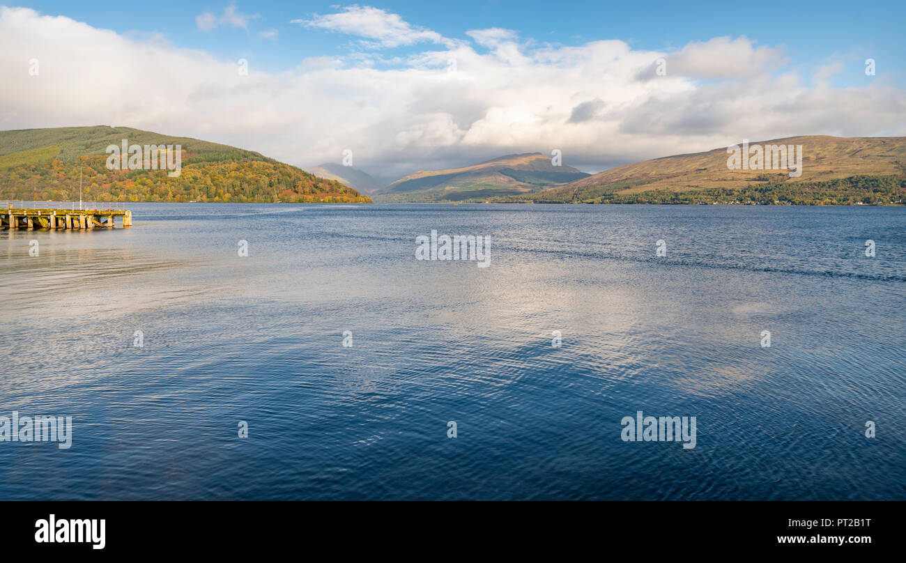 Loch Fyne & Loch Shira Meeting Point, Scotland Stock Photo