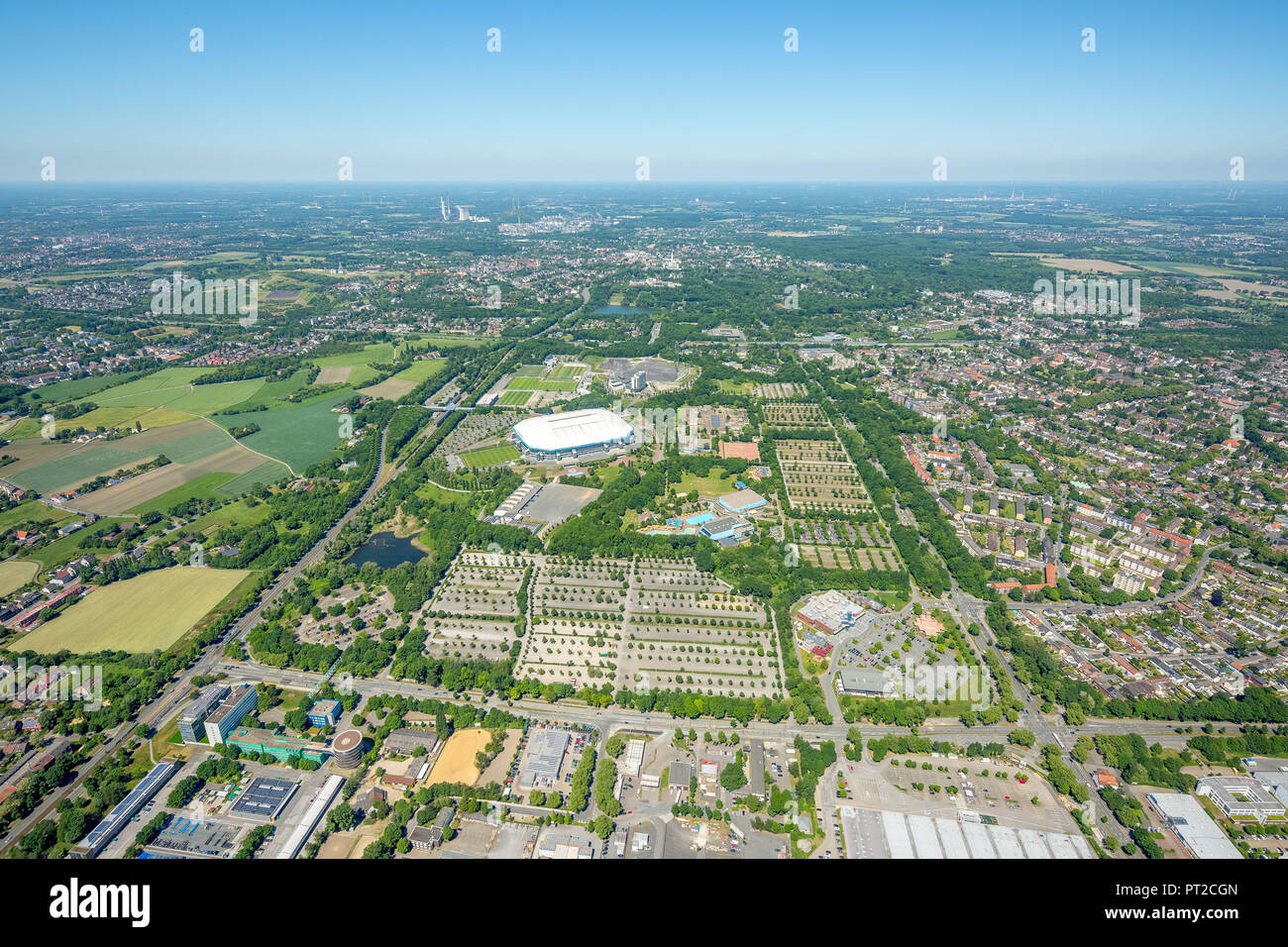 VELTINS Arena, Schalke Stadium, Bundesliga, Bundesliga Stadium, Schalke, Gelsenkirchen, Ruhr Area, North Rhine-Westphalia, Germany, Europe Stock Photo