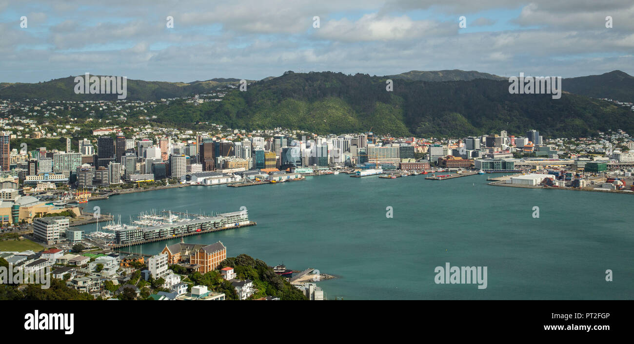 New Zealand, Wellington, Cityscape, Stock Photo