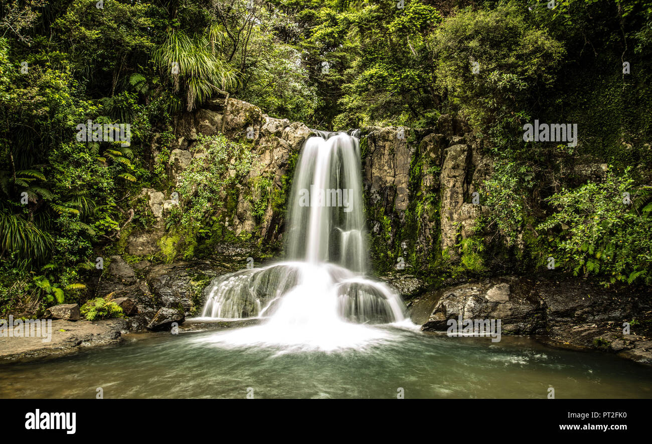 Waiau Falls in New Zealand Stock Photo