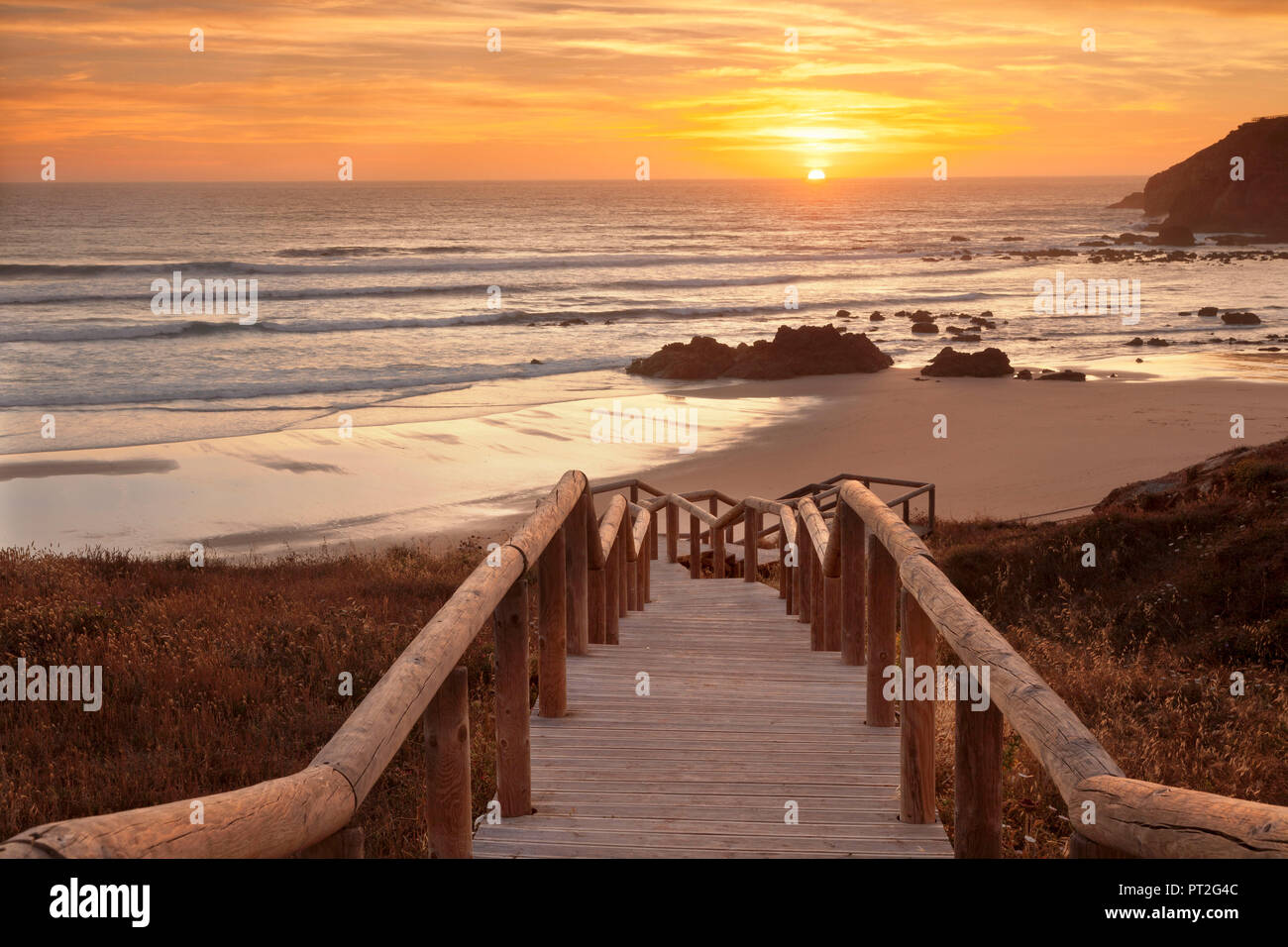 Praia do Amado beach, Carrapateira, Costa Vicentina, west coast, Algarve, Portugal Stock Photo