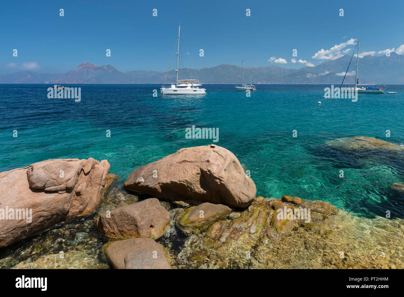 Plage De Ficajola Calanques De Piana Corsica France Stock