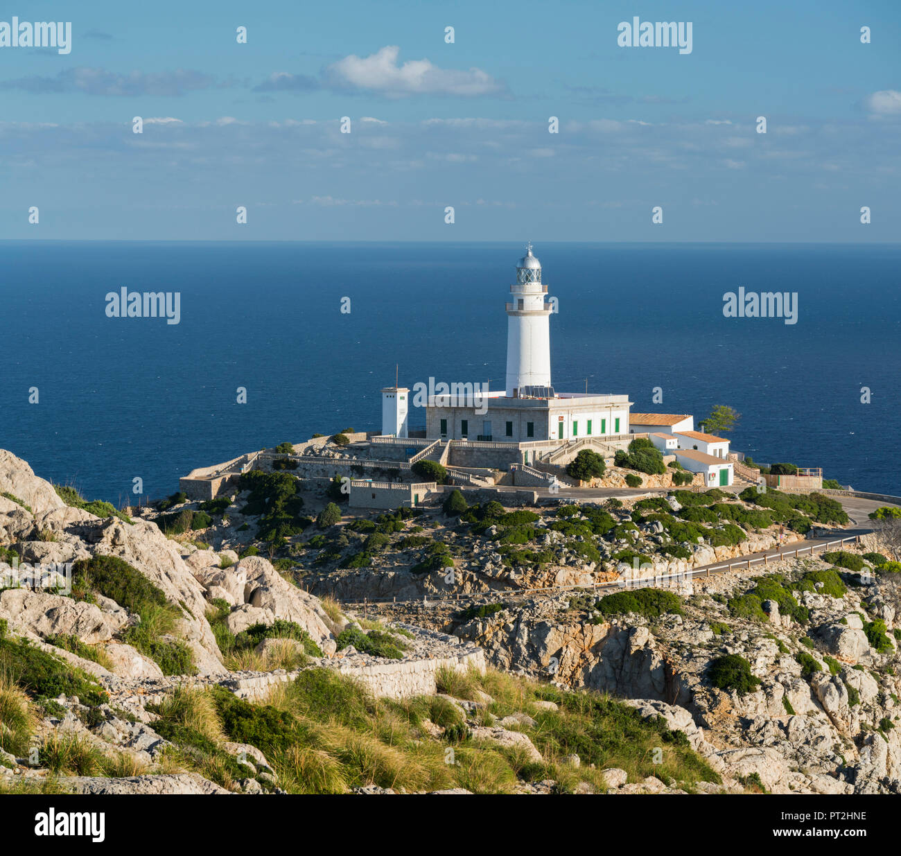 Lighthouse At Cap Formentor Mallorca Balearic Islands Spain Stock 