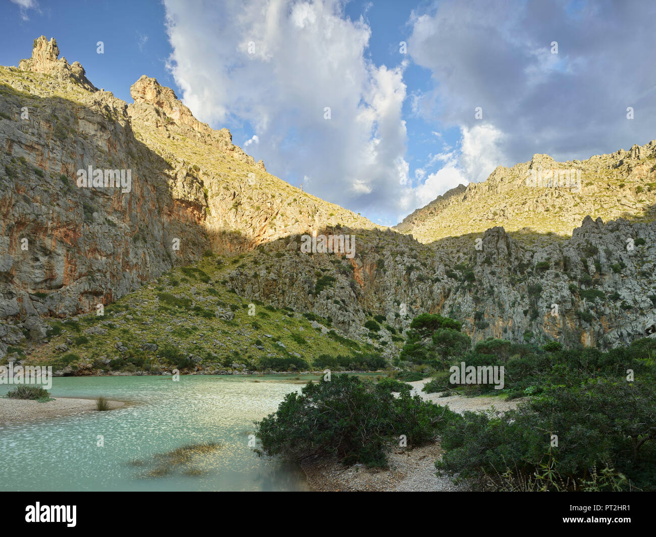 Torrent de Pareis, Sa Calobra, Tramuntana, Mallorca, Balearic Islands, Spain Stock Photo