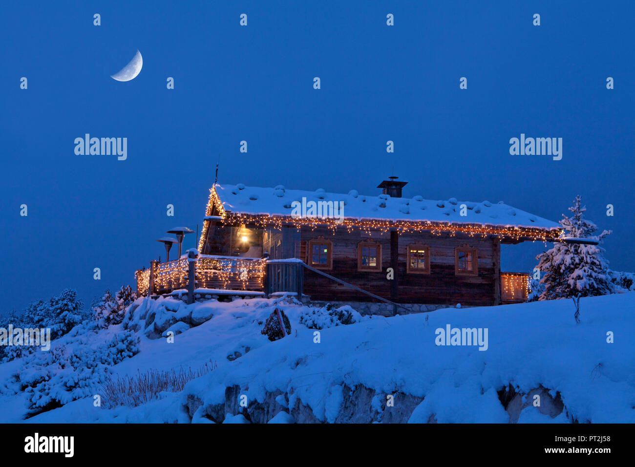 Austria, Tyrol, Mieming, Christmas in the mountains Stock Photo