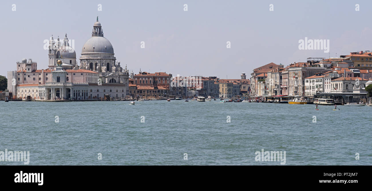 The Grand Canal Water Scape Venice Italy Stock Photo