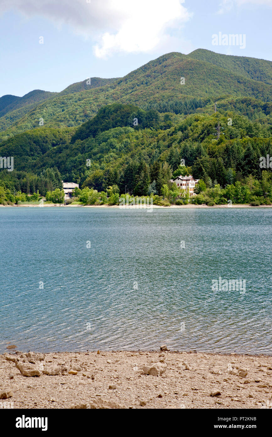Landscape, mountains, lake, province Bologna, Italy Stock Photo Alamy