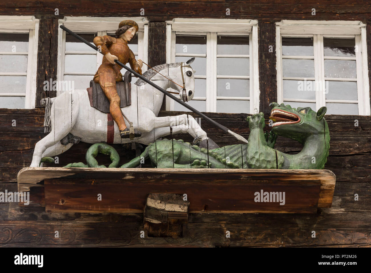 Switzerland Canton Valais District Goms Ernen St Georg Haus