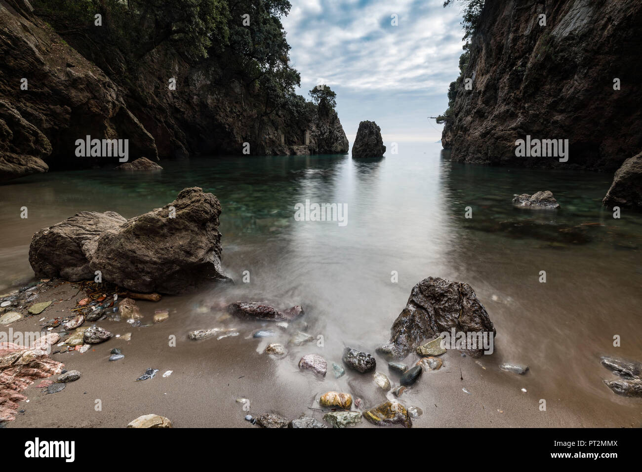 Caletta beach, municipality of Lerici, La Spezia province, Liguria, Italy, Europe Stock Photo