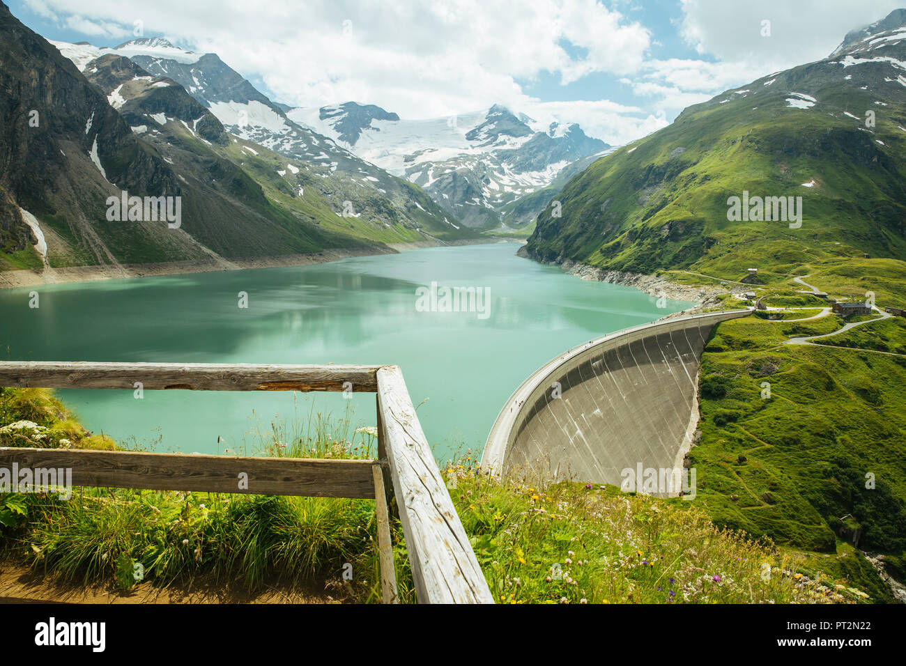 Germany, Salzburg State, Zell am See District, Mooserboden dam Stock Photo