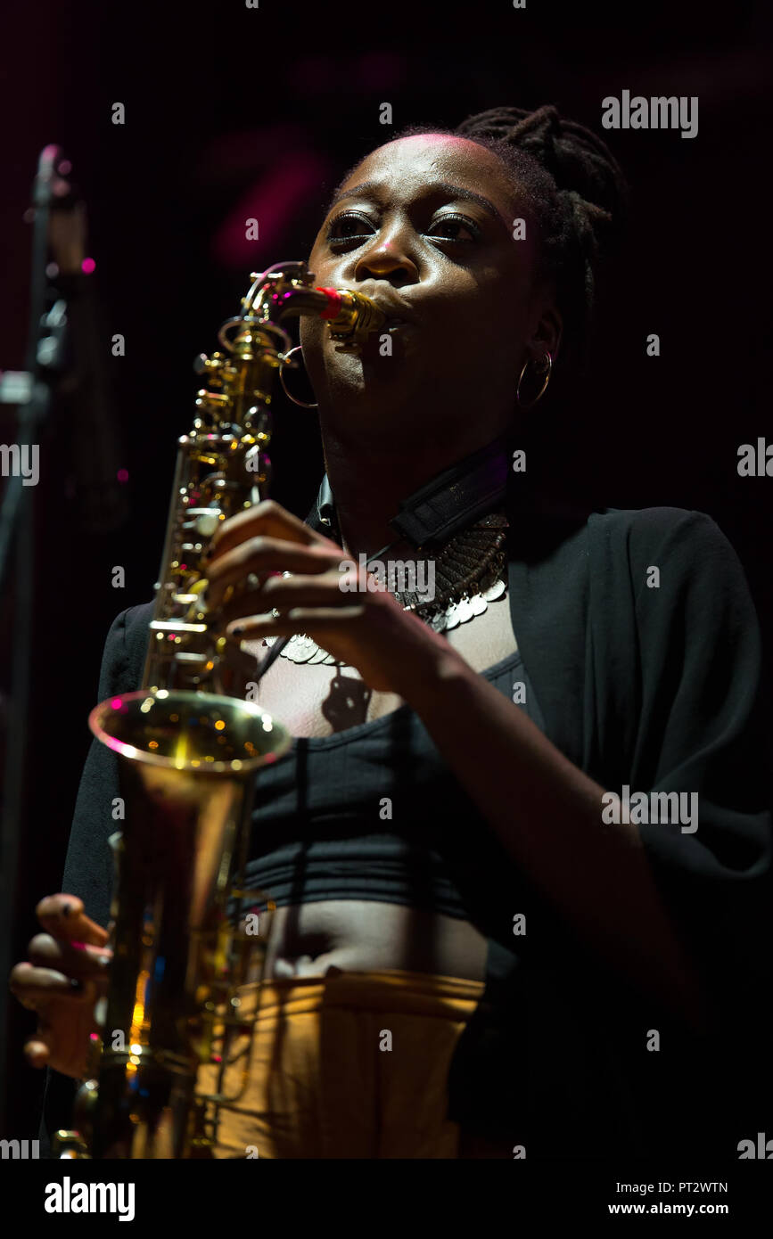 Copenhagen, Denmark. 03rd Aug, 2023. The English band Kokoroko performs a  live concert during the Danish music festival O Days 2023 in Copenhagen.  Credit: Gonzales Photo/Alamy Live News Stock Photo - Alamy