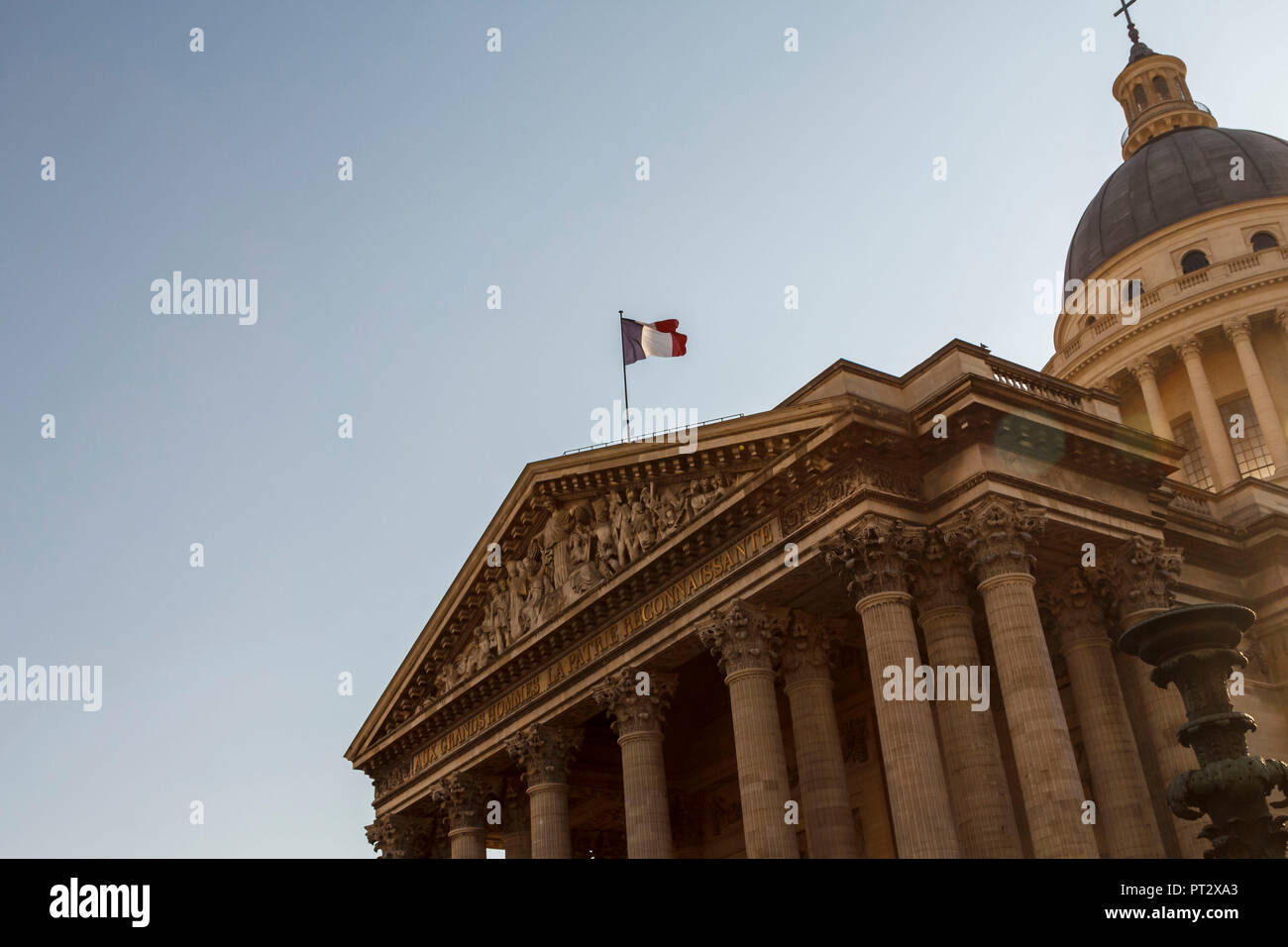 France Hall of Fame, the Pantheon in the 5th arrondissement in Paris, France, Europe, Stock Photo