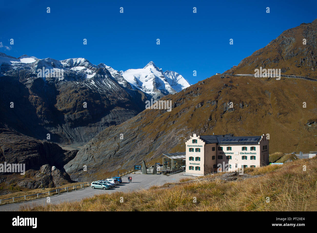 Austria, Carinthia, Grossglockner High Alpine Road, Glocknerhaus Stock Photo