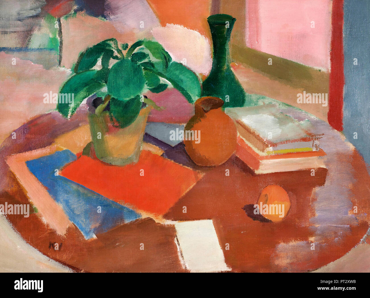 Karl Isakson, Still Life 1916 Oil on canvas Stock Photo Alamy