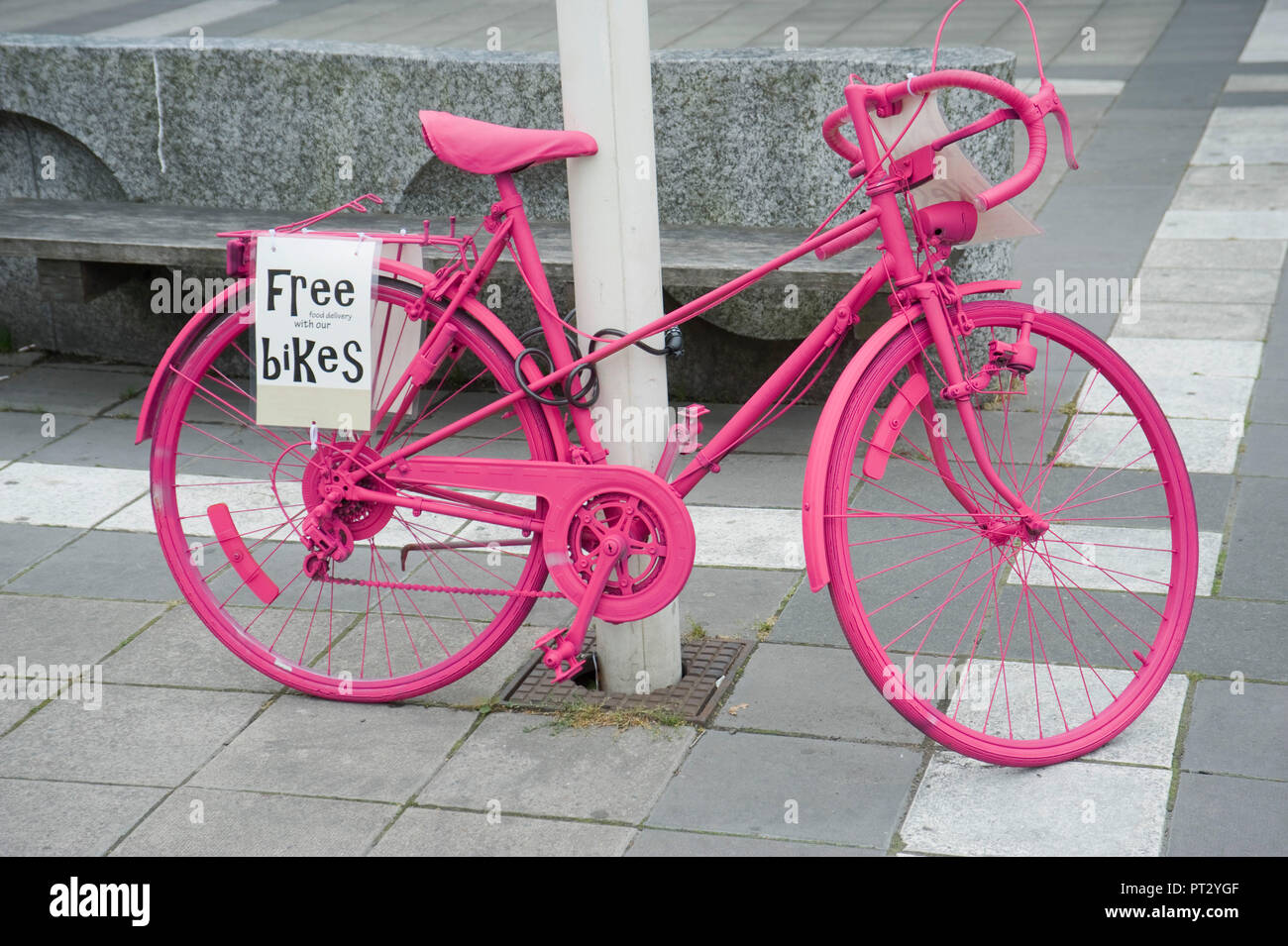 pink bike chain