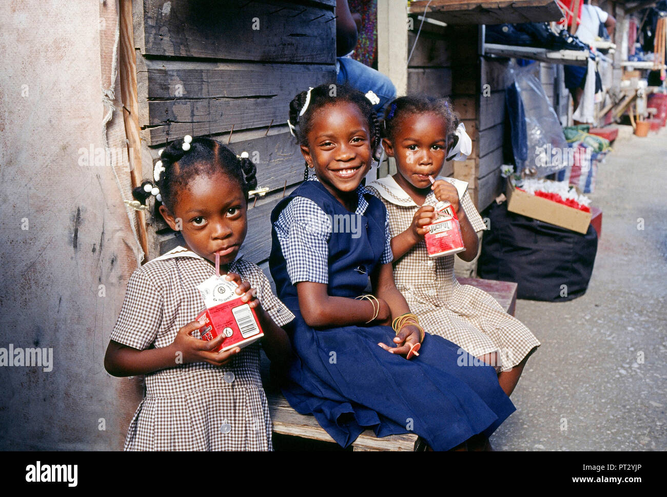 Children Road Jamaica Caribbean Stock Photo Alamy Children Road Jamaica Caribbean Stock Photo Alamy