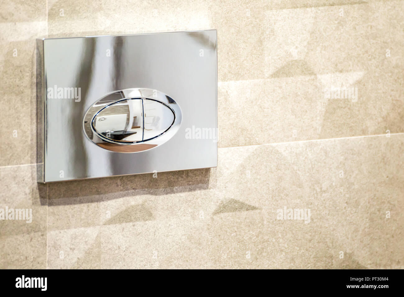 wall mounted toilet flush button