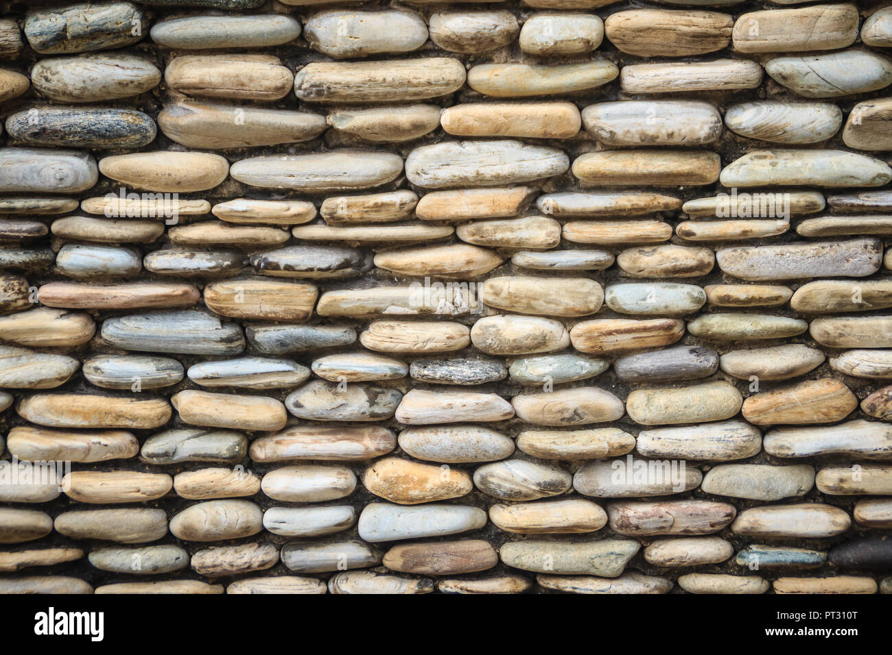 Beautiful River Pebble Wall Background Seamless Pebble Stone Floor And Wall Pattern Arranged For Texture Wallpaper Stock Photo Alamy