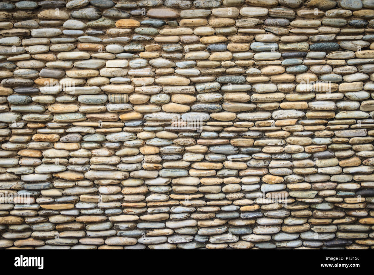 Beautiful River Pebble Wall Background. Seamless pebble stone floor and ...