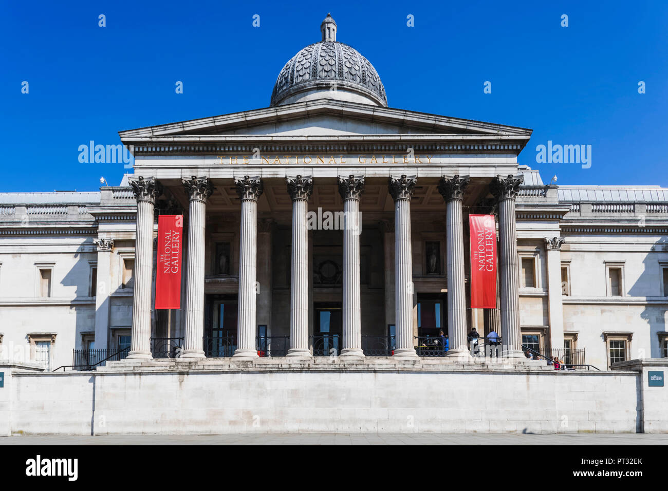England, London, Trafalgar Square, The National Gallery Stock Photo