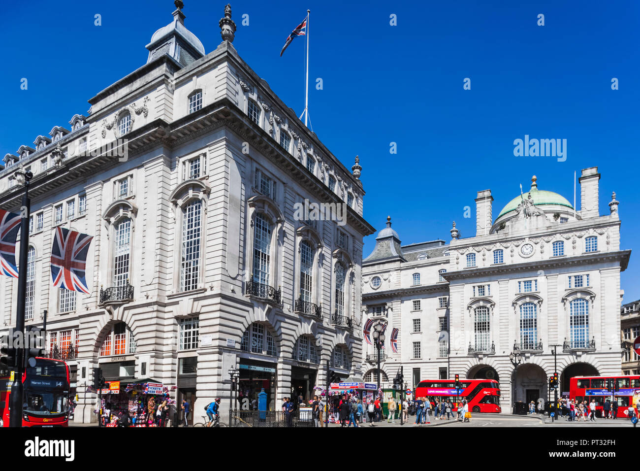 England, London, Piccadilly Circus, Piccadilly and Regent Street Stock Photo