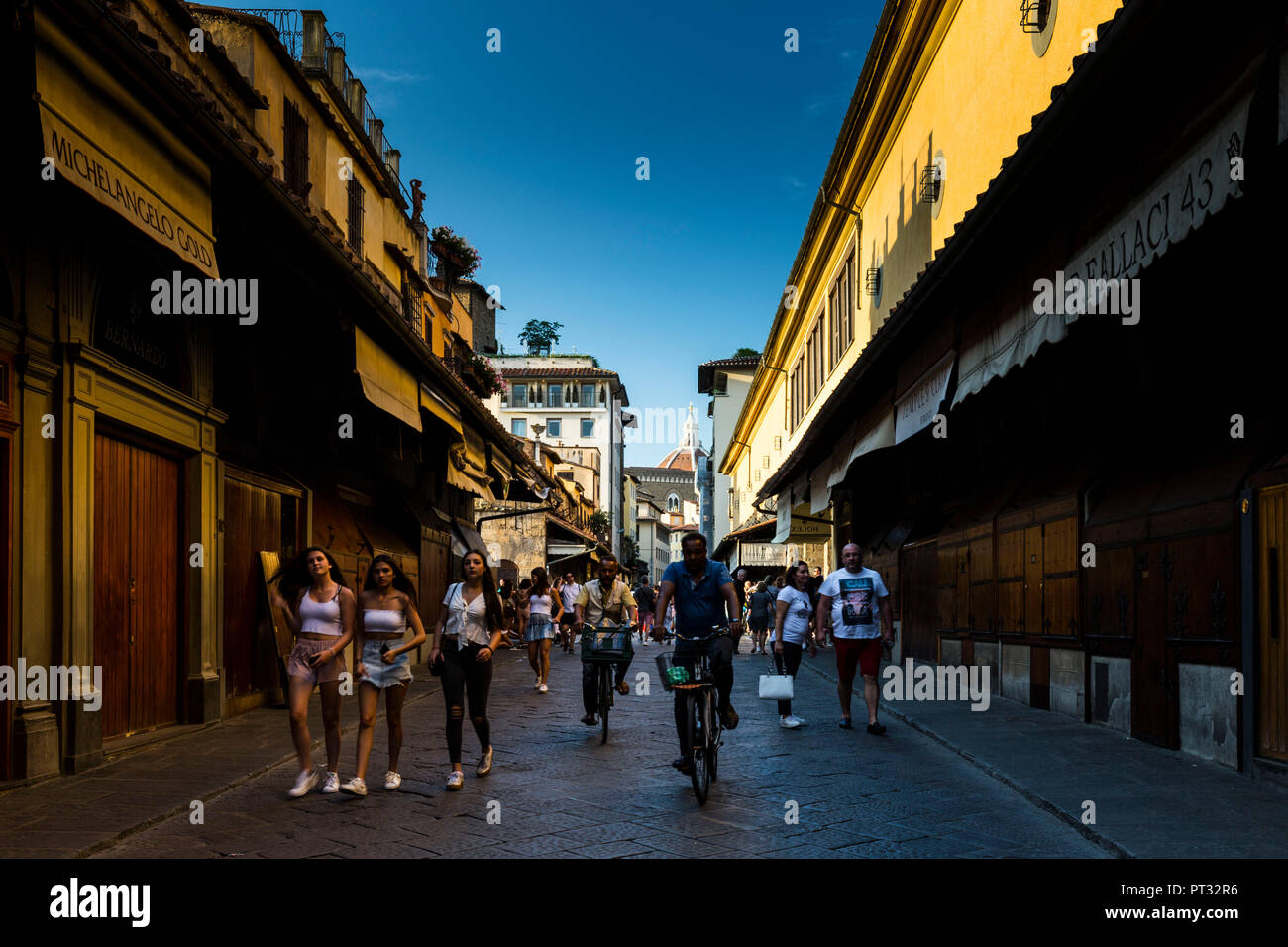 Europe, Italy, Tuscany, Florence - Ponte Vecchio Stock Photo
