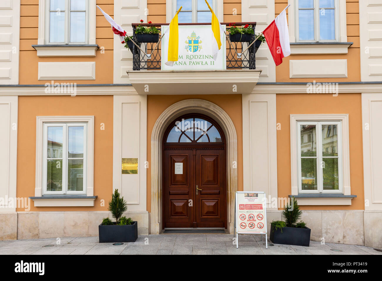 Europe, Poland, Lesser Poland, Wadowice - The Holy Father John Paul II Family Home Museum Stock Photo